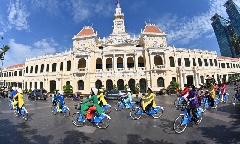 Tính chung 8 tháng của năm 2022, tổng khách du lịch nội địa là gần 80 triệu lượt. Ảnh tư liệu: Hoàng Tuyết/TTXVN