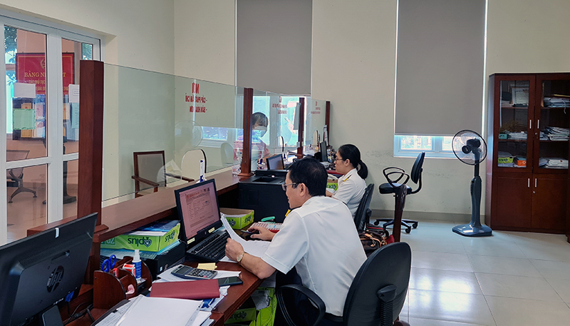 Ngành thuế tăng cường công tác kiểm tra tại trụ sở cơ quan thuế.