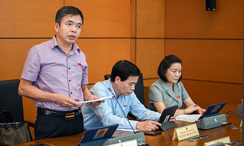 Đại biểu Nguyễn Tiến Nam tham gia thảo luận
