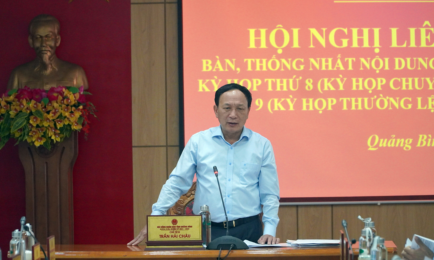 Đồng chí Phó Bí thư Thường trực Tỉnh ủy, Chủ tịch HĐND tỉnh phát biểu chỉ đạo tại hội nghị