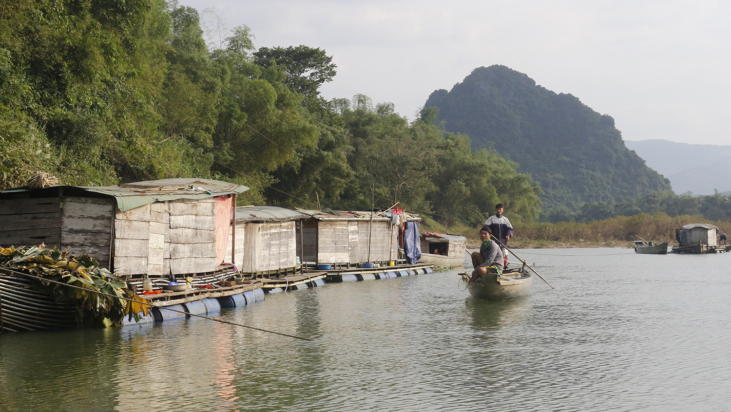 Xóm vạn đò ở thôn Đồng Phú, xã Đồng Hóa (Tuyên Hóa).