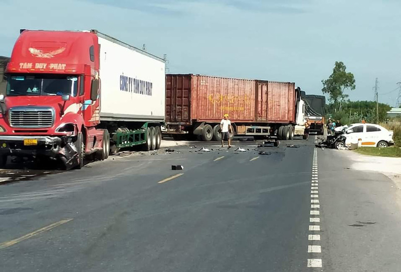 Một vụ tai nạn giao thông trên địa bàn tỉnh Quảng Bình.