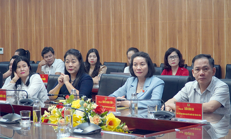 Đại biểu dự buổi làm việc
