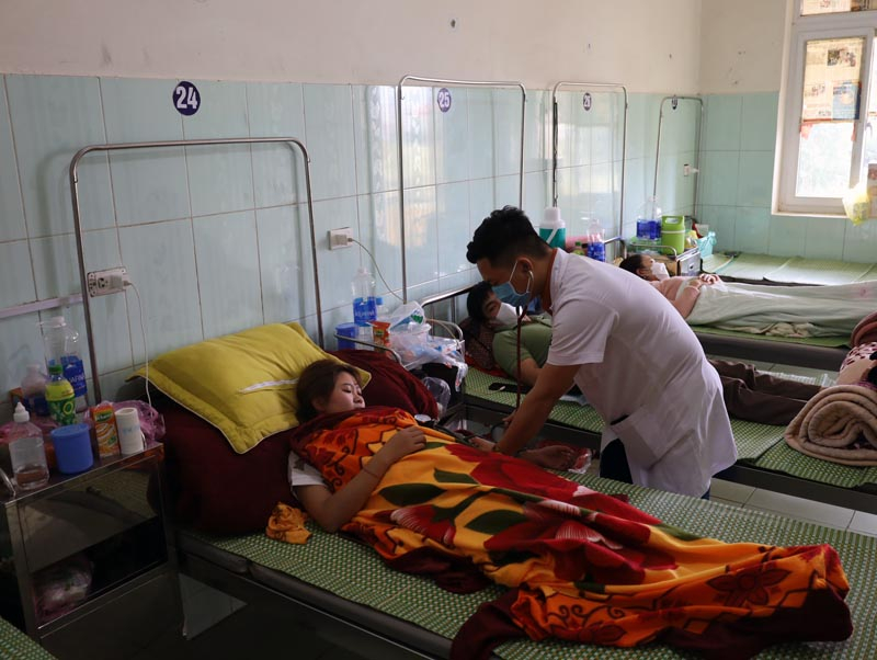 Các bânhj nhân nhập viện điều trị vì mắc sốt xuất huyết tại địa bàn huyện MInh Hóa trong tháng 11/2022.