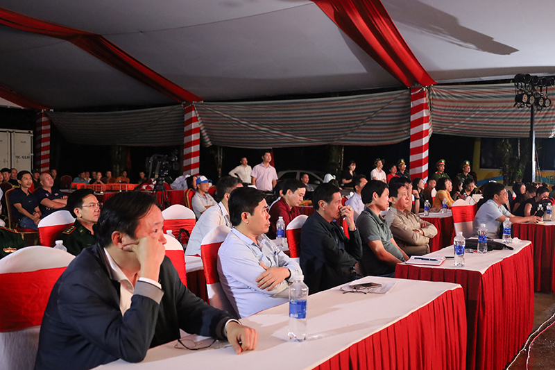 Đại diện các sở, ban, ngành, địa phương tham dự buổi tổng duyệt. 