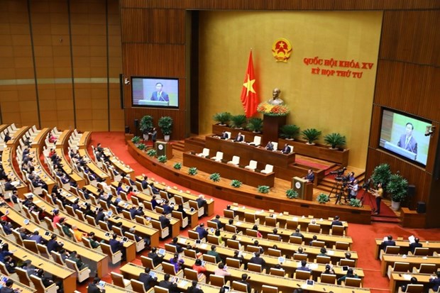 Quang cảnh phiên bế mạc kỳ họp thứ 4, Quốc hội khóa XV. (Ảnh: Văn Điệp/TTXVN)
