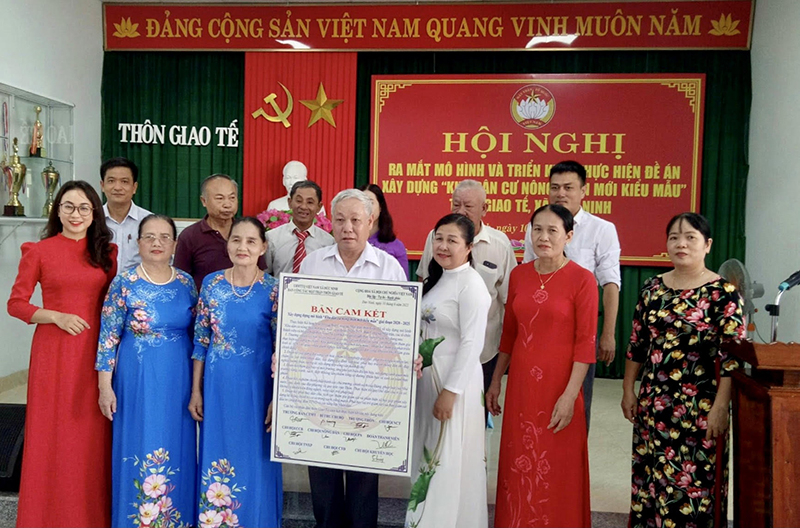Thôn Giao Tế (xã Đức Ninh, TP. Đồng Hới) ra mắt mô hình KDC NTMKM.