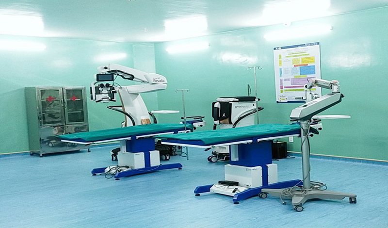 Phòng mổ với trang thiết bị máy móc hiện đại ở BVM Việt An.