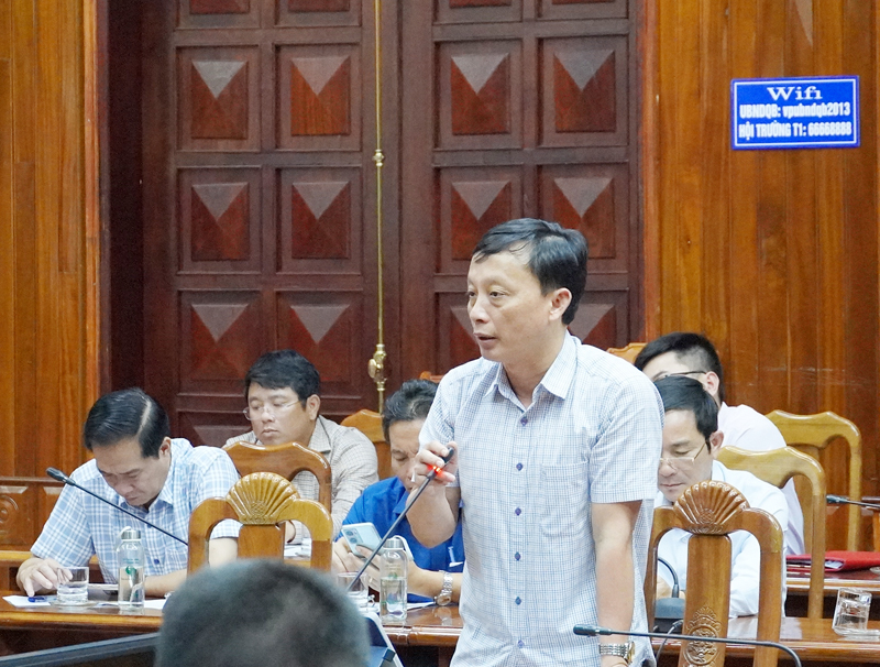 Lãnh đạo Sở NN-PTNT phát biểu tại phiên họp.