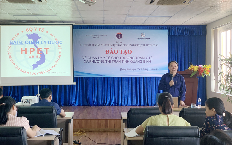 Các trạm trưởng trạm y tế được trang bị những kiến thức nâng cao về chăm sóc sức khỏe ban đầu cho nhân dân.