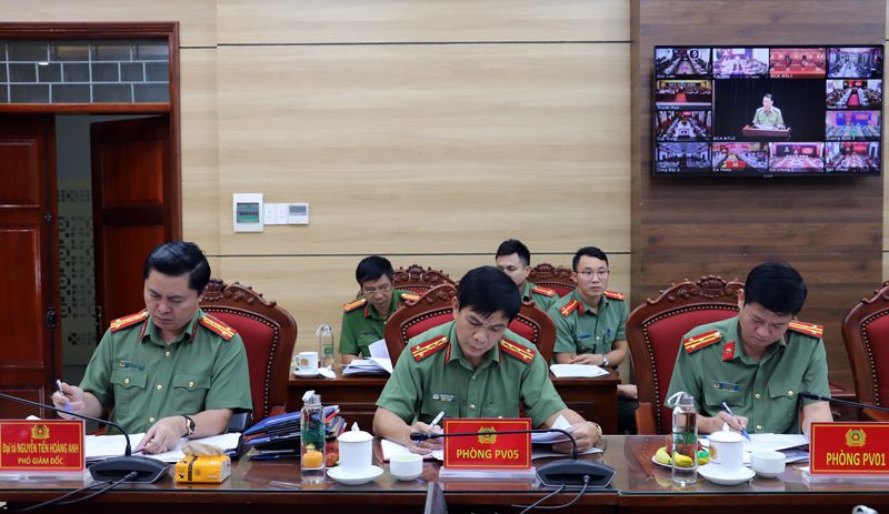 Lãnh đạo Công an tỉnh tham dự Hội nghị