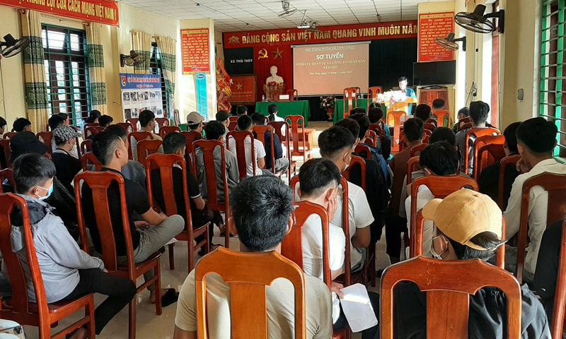 Các địa phương triển khai chặt chẽ, bài bản bước sơ tuyển nghĩa vụ quân sự.