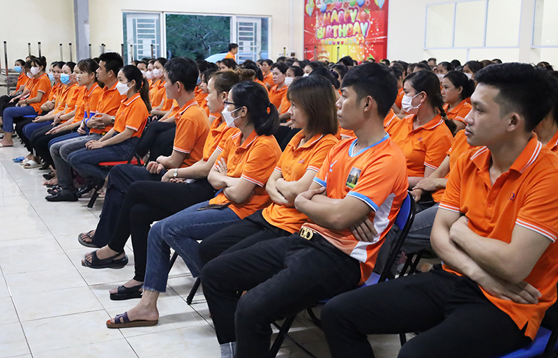 Đoàn viên, người lao động Công ty cổ phần Đại Thành tham gia tập huấn.