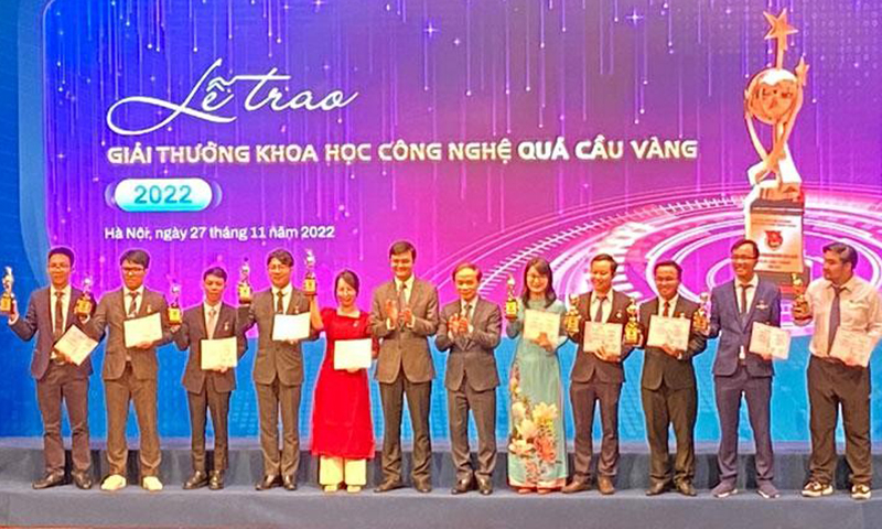 10 nhà khoa học nhận Giải thưởng Khoa học công nghệ Quả cầu vàng năm 2022.