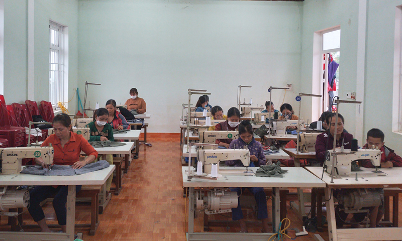 Đào tạo nghề cho lao động nông thôn.