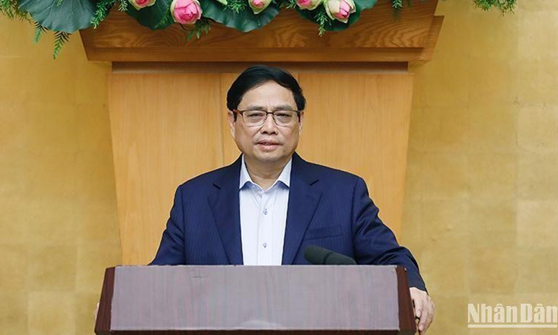Thủ tướng Phạm Minh Chính phát biểu ý kiến.