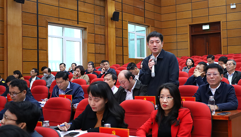 Đại biểu phát biểu ý kiến.