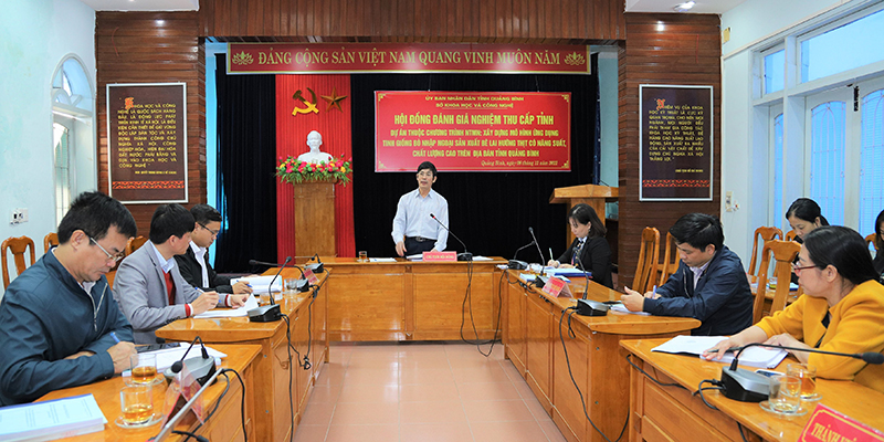Hội đồng nghiệm thu khoa học cấp tỉnh tổ chức nghiệm thu dự án thuộc Chương trình Nông thôn miền núi.
