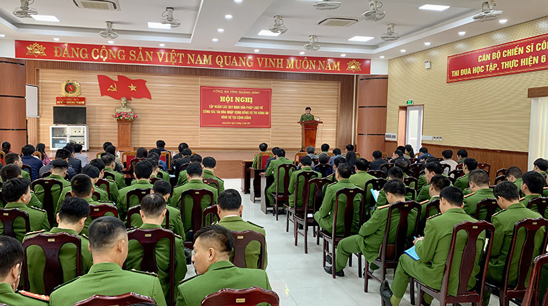 Hội nghị tập huấn, quán triệt một số quy định của pháp luật về công tác tái hòa nhập cộng đồng và thi hành án hình sự tại cộng đồng năm 2022.