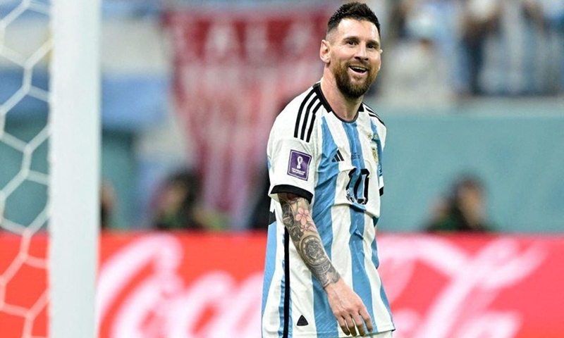 Messi bước tiếp vào trận chung kết World Cup 2022. (Ảnh: Getty)