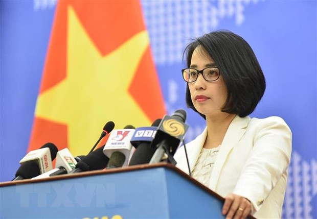 Phó Phát ngôn Bộ Ngoại giao Phạm Thu Hằng. (Ảnh: TTXVN phát)