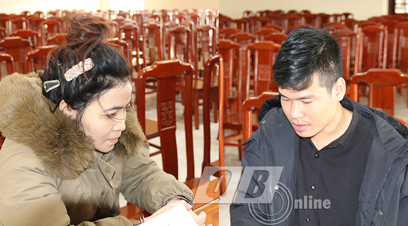 Hai đối tượng Lê Thị Hồng Vân và Nguyễn Văn Cường.