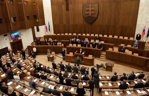Toàn cảnh một phiên họp Quốc hội Slovakia tại Bratislava. (Ảnh: AFP/TTXVN)