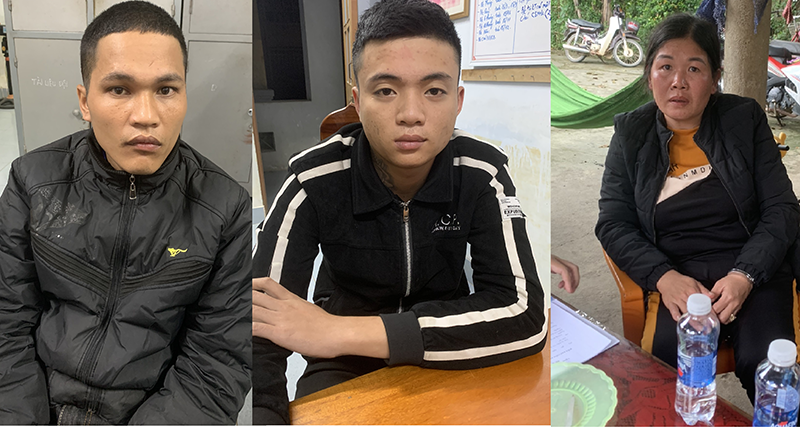 Các đối tượng Nguyễn Văn Toàn, Hồ Phinh và Nguyễn Thị Huyền Trang.