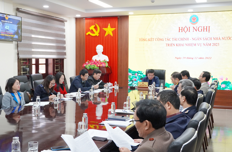Quang cảnh hội nghị tại điểm cầu tỉnh Quảng Bình.