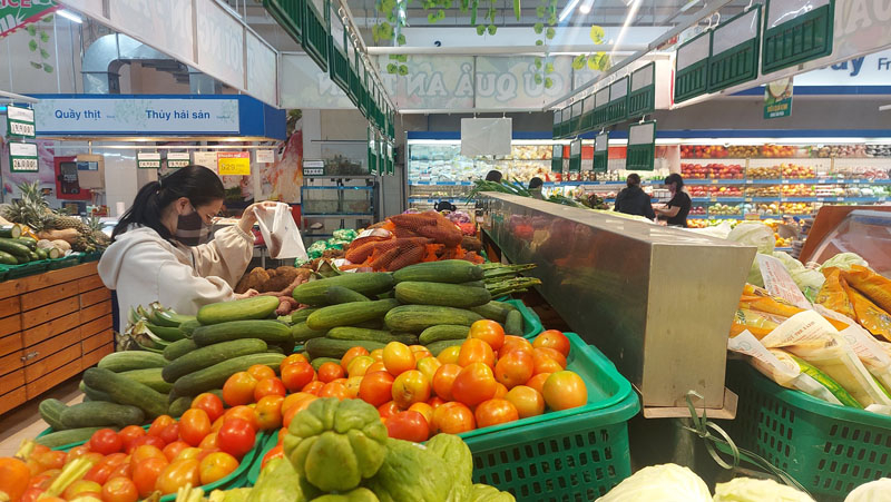 Năm 2022, tổng mức bán lẻ hàng hóa tăng 14,4% so với năm 2021.