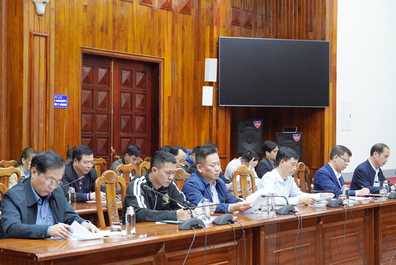 Các đại biểu dự cuộc họp.
