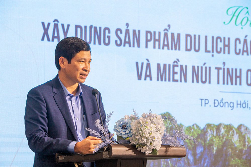 Đồng chí Phó Chủ tịch UBND tỉnh Hồ An Phong phát biểu tại hội nghị.