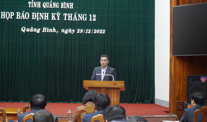 Giám đốc Sở Du lịch thông tin về chương trình Chào đón năm mới 2023.