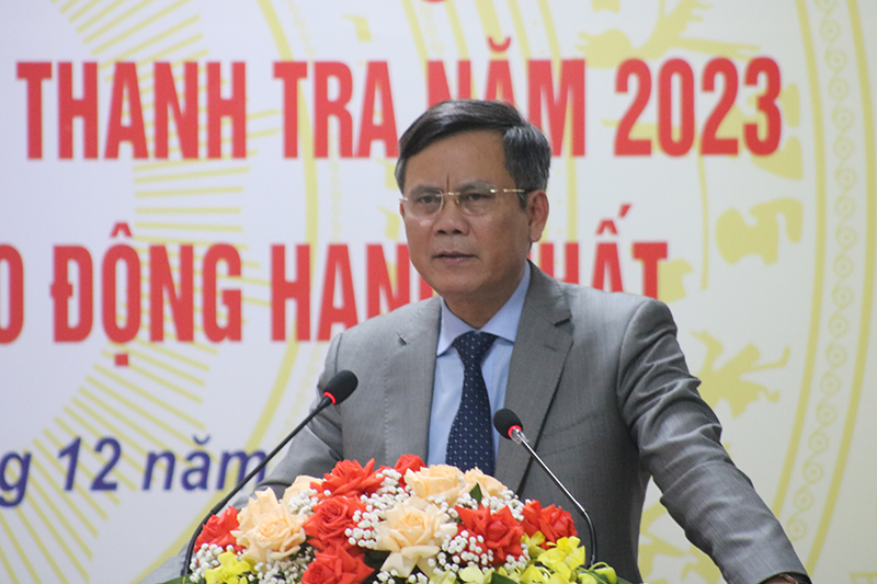Đồng chí Chủ tịch UBND tỉnh yêu cầu ngành thanh tra cần tập trung thanh, kiểm tra có trọng tâm trọng điểm trong thời gian tới.