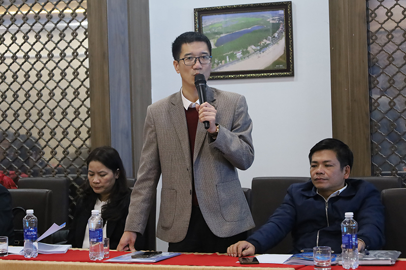 Đại diện Tập đoàn Trường Thịnh trao đổi tại hội thảo.