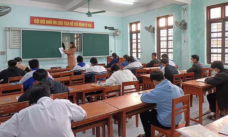 Kỳ thi được diễn ra an toàn, nghiêm túc.