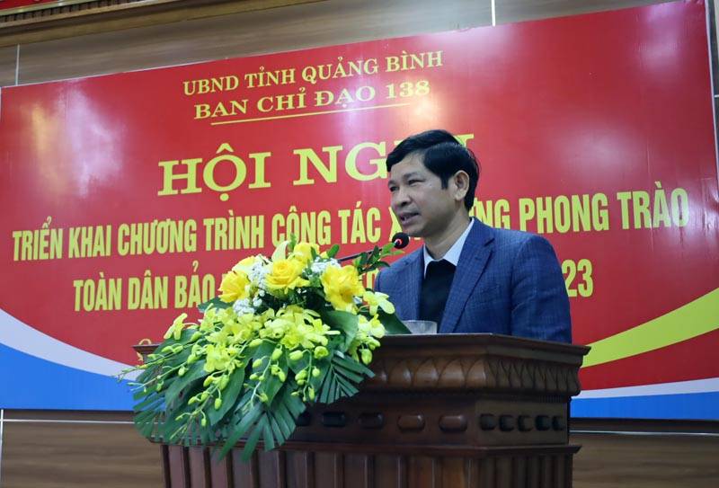 Đồng chí Hồ An Phong, Tỉnh ủy viên, Phó Chủ tịch UBND tỉnh phát biểu chỉ đạo tại hội nghị.