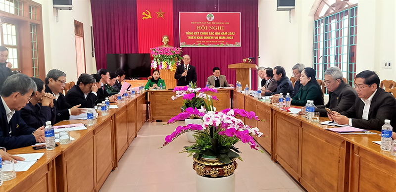 Quang cảnh diễn ra hội nghị triển khai công tác Hội Người Cao tuổi năm 2023