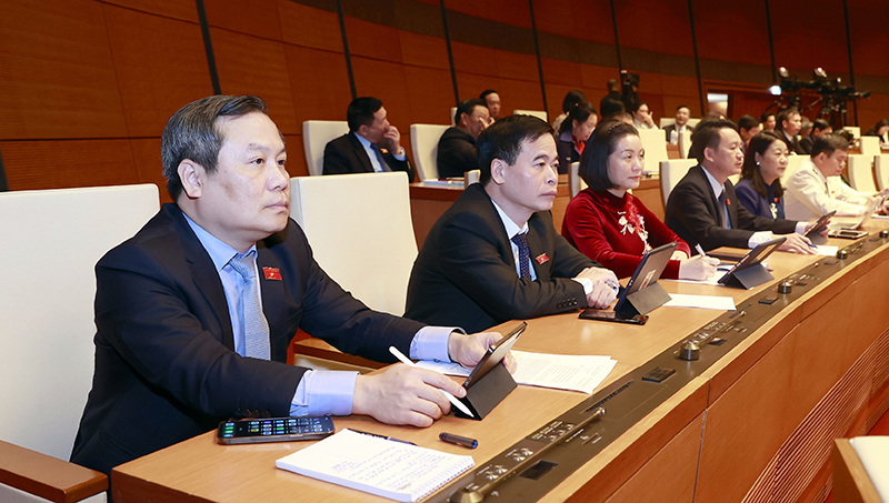 Đoàn ĐBQH tỉnh Quảng Bình tại phiên khai mạc