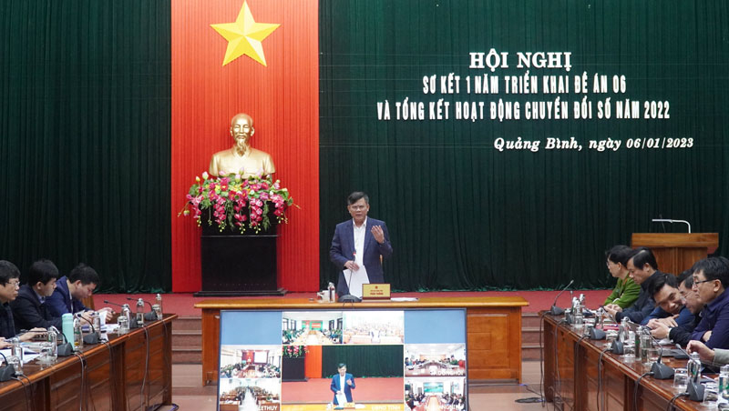 Đồng chí Chủ tịch UBND tỉnh Trần Thắng phát biểu chỉ đạo tại hội nghị.