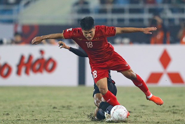 Đội tuyển vào chung kết AFF Cup 2022 với thành tích giữ sạch lưới. (Ảnh: PV/Vietnam+)