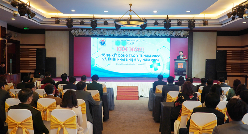 Toàn cảnh hội nghị triển khai nhiệm vụ y tế năm 2023.