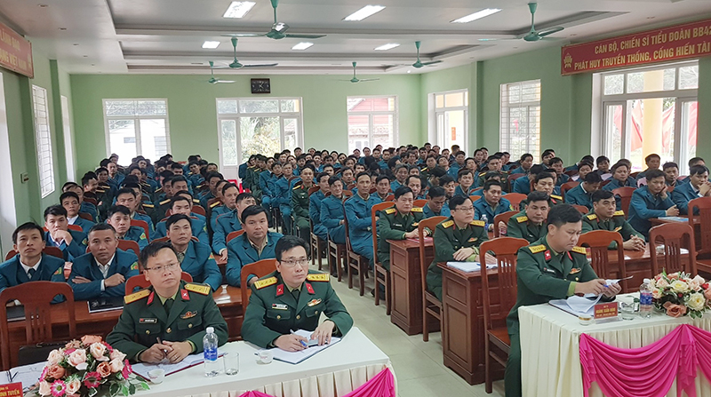 Các cán bộ tham gia tập huấn.