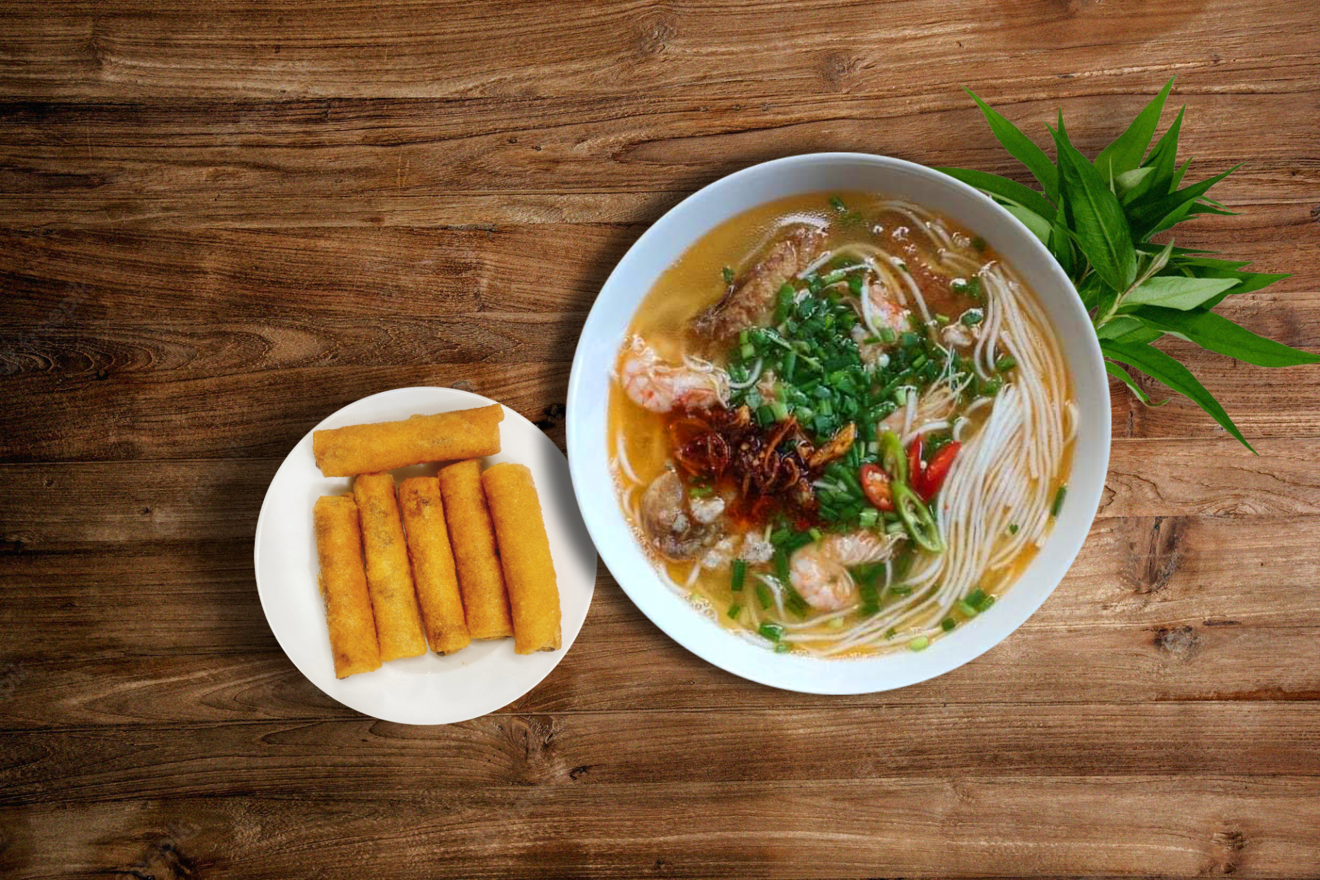 Món cháo bánh canh Quảng Bình đậm đà hương vị.