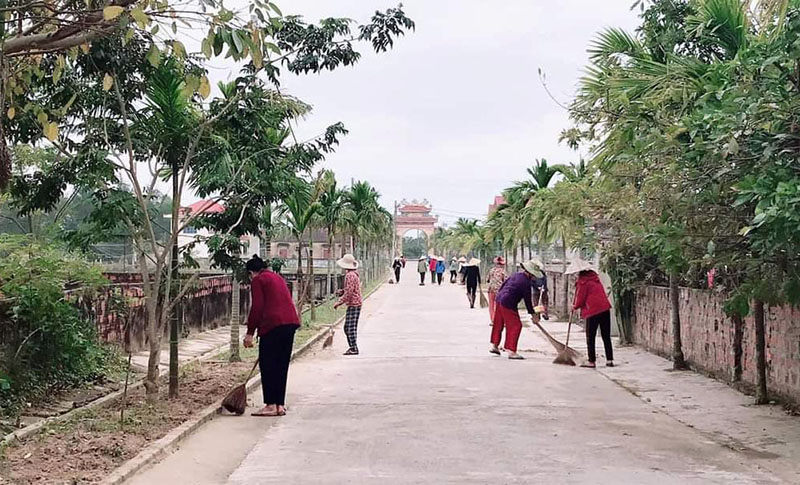 Nhờ sự chung tay góp sức của người dân, nhiều địa phương đã hoàn thành xây dựng khu dân cư nông thôn mới kiểu mẫu.