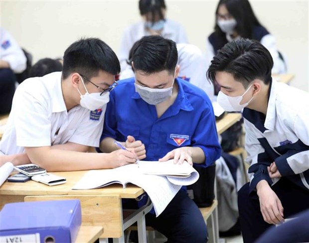 Thí sinh đăng ký dự thi tốt nghiệp năm 2022. Ảnh: Thanh Tùng/TTXVN