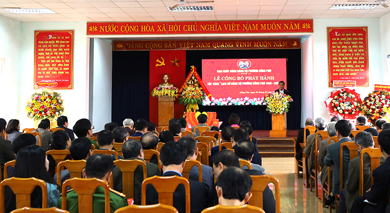 Ra mắt tập sách lịch sử đáp ứng tâm tư, tình cảm, nguyện vọng của đông đảo cán bộ đảng viên và nhân dân trên địa bàn.