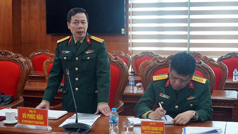 Đại tá Vũ Phúc Hậu, Bí thư Đảng ủy, Phó Tư lệnh Binh đoàn 12: Đơn vị sẽ tiếp tục phối hợp chặt chẽ với tỉnh, các đơn vị liên quan và gia đình để bảo đảm lễ kỷ niệm được triển khai chu đáo và trang trọng.  