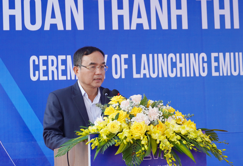 Chủ tịch HĐTV EVN Dương Quang Thành phát biểu tại buổi lễ