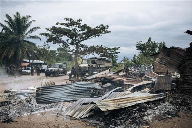 Hiện trường một vụ tấn công ở CHDC Congo. (Ảnh: AFP/TTXVN)